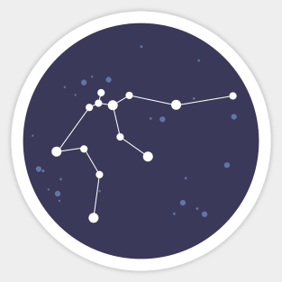 Aquarius Constellation Sticker